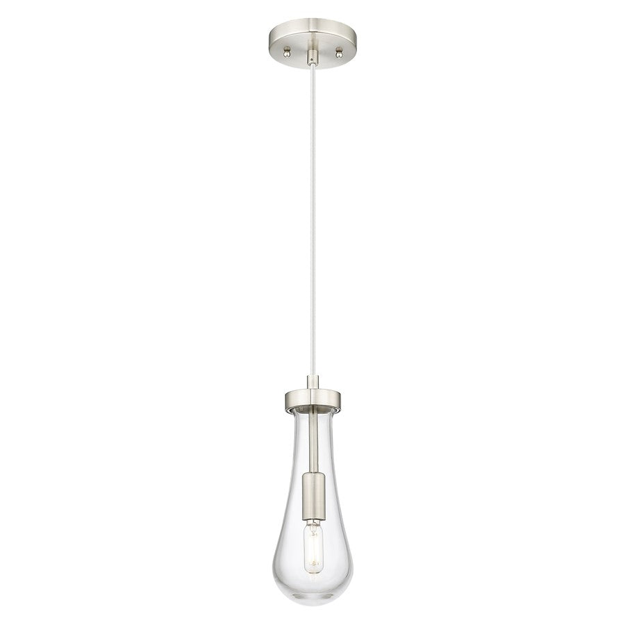 Innovations Owego 4" Cord Pendant, Satin Nickel/Clear Glass - 451-1P-SN-G451-4CL