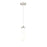 Innovations Owego 1Lt 4" Cord Pendant, SN/Gloss White - 451-1P-SN-G451-4GWH