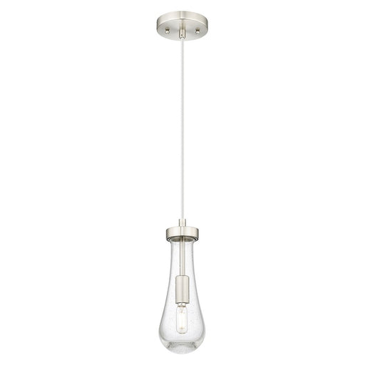 Innovations Owego 4" Cord Pendant, SN/Seedy Glass - 451-1P-SN-G451-4SDY