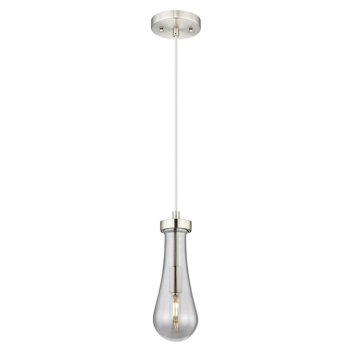 Innovations Owego 4" Cord Pendant, Satin Nickel/Smoke Glass - 451-1P-SN-G451-4SM