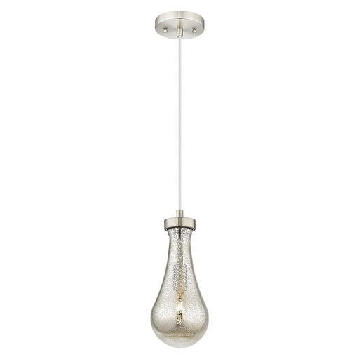 Innovations Owego 5" Cord Pendant, SN/Merc Glass - 451-1P-SN-G451-5ME