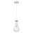 Innovations Owego 5" Cord Pendant, SN/Seedy Glass - 451-1P-SN-G451-5SDY