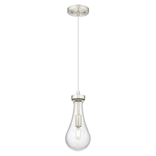 Innovations Owego 5" Cord Pendant, SN/Seedy Glass - 451-1P-SN-G451-5SDY