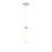 Innovations Owego 1Lt 7" Cord Pendant, SN/Gloss White - 451-1P-SN-G451-7GWH