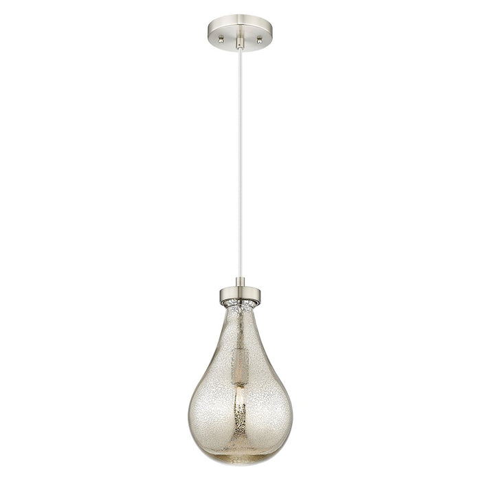 Innovations Owego 7" Cord Pendant, SN/Merc Glass - 451-1P-SN-G451-7ME