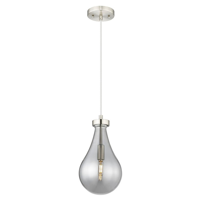 Innovations Owego 7" Cord Pendant, Satin Nickel/Smoke Glass - 451-1P-SN-G451-7SM