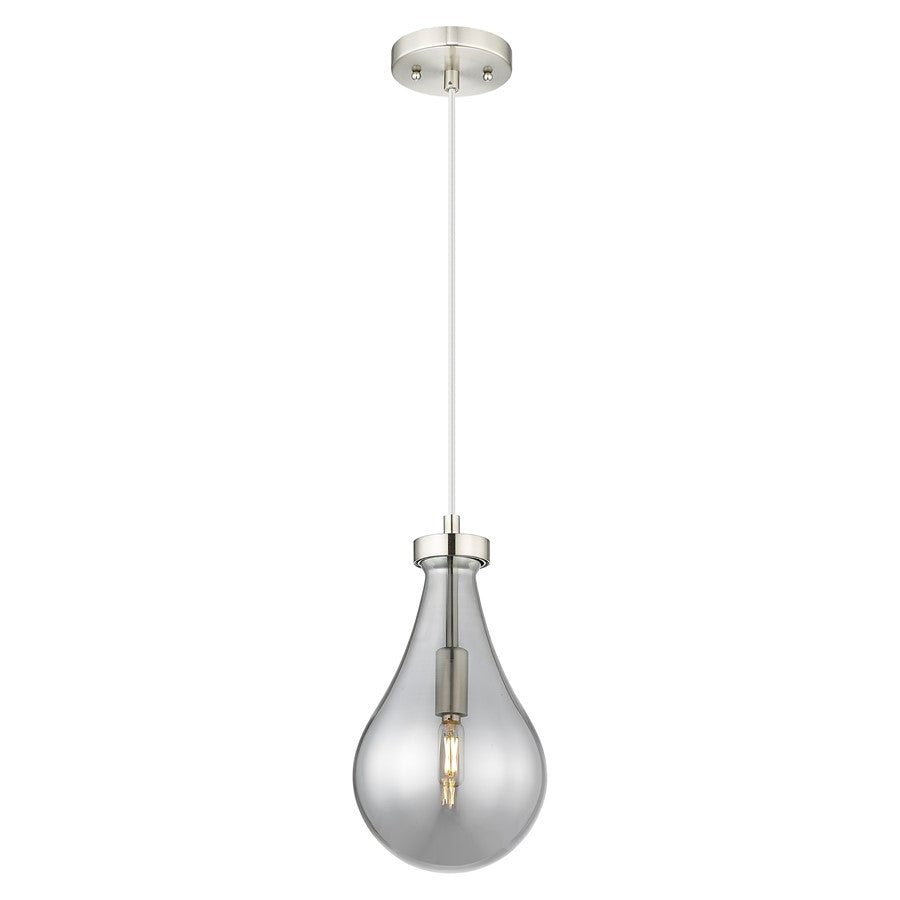 Innovations Owego 7" Cord Pendant, Satin Nickel/Smoke Glass - 451-1P-SN-G451-7SM