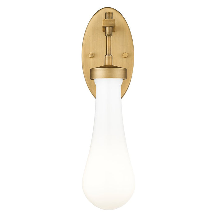 Innovations Owego 4" Wall Sconce, BB/White Glass