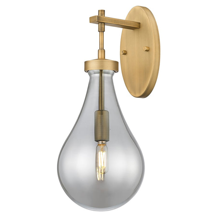 Innovations Owego 7" Wall Sconce, Brushed Brass/Smoke Glass - 451-1W-BB-G451-7SM