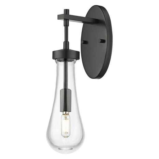 Innovations Owego 1Lt 4" Wall Sconce, Black/Clear Glass - 451-1W-BK-G451-4CL