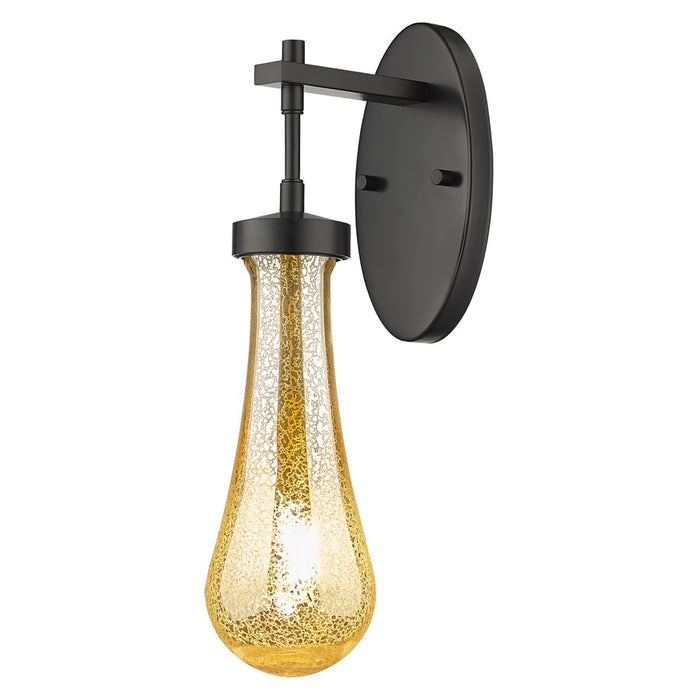 Innovations Owego 1Lt 4" Wall Sconce, Black/Mercury Glass - 451-1W-BK-G451-4ME