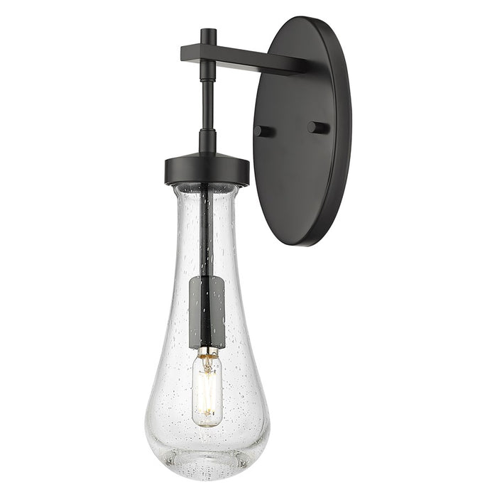 Innovations Owego 1Lt 4" Wall Sconce, Black/Seedy Glass - 451-1W-BK-G451-4SDY