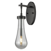 Innovations Owego 1Lt 4" Wall Sconce, Black/Smoke Glass - 451-1W-BK-G451-4SM