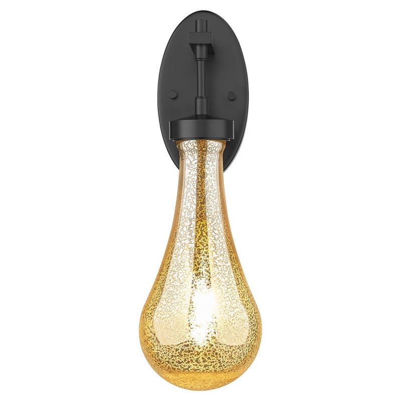 Innovations Owego 1Lt 5" Wall Sconce, Black/Mercury Glass