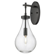 Innovations Owego 1Lt 7" Wall Sconce, Black/Clear Glass - 451-1W-BK-G451-7CL