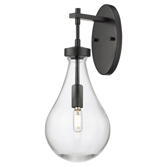 Innovations Owego 1Lt 7" Wall Sconce, Black/Clear Glass - 451-1W-BK-G451-7CL