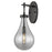 Innovations Owego 1Lt 7" Wall Sconce, Black/Smoke Glass - 451-1W-BK-G451-7SM
