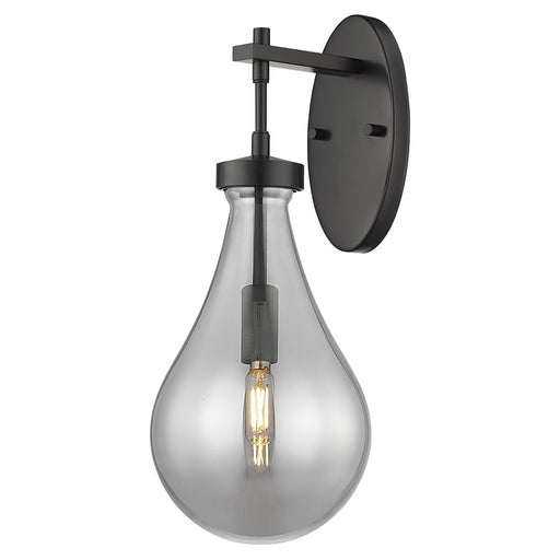 Innovations Owego 1Lt 7" Wall Sconce, Black/Smoke Glass - 451-1W-BK-G451-7SM