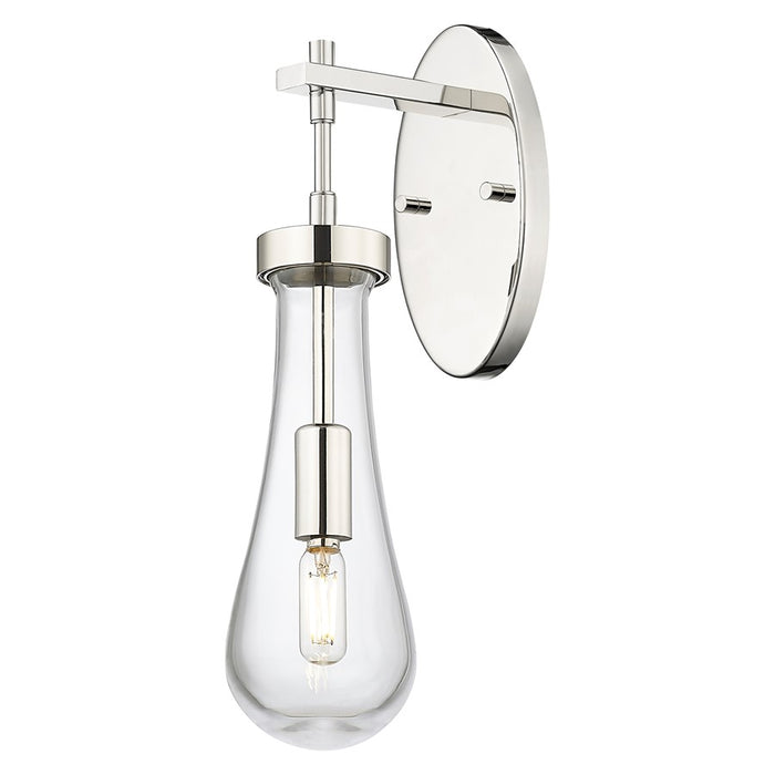 Innovations Owego 4" Wall Sconce, PN/Clear - 451-1W-PN-G451-4CL