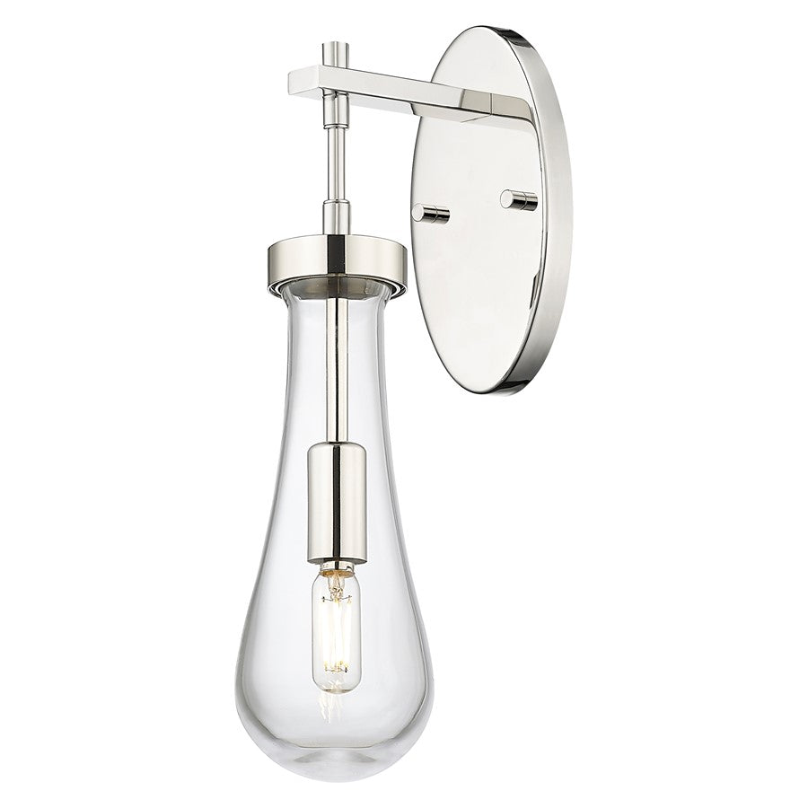 Innovations Owego 4" Wall Sconce, PN/Clear - 451-1W-PN-G451-4CL