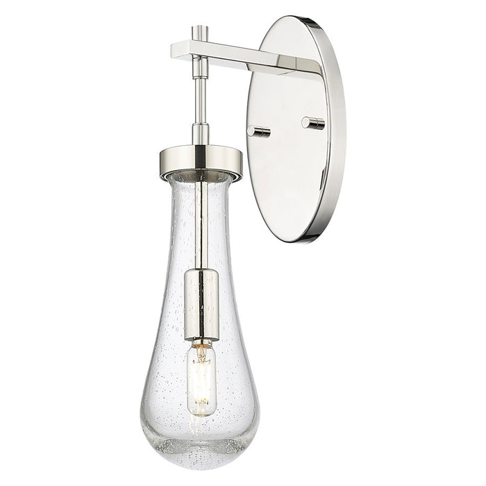 Innovations Owego 4" Wall Sconce, PN/Seedy Glass - 451-1W-PN-G451-4SDY