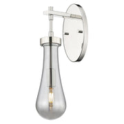 Innovations Owego 4" Wall Sconce, PN/Smoke Glass - 451-1W-PN-G451-4SM