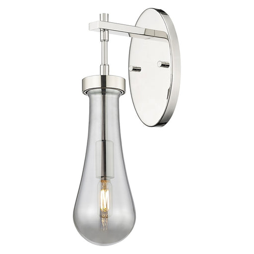 Innovations Owego 4" Wall Sconce, PN/Smoke Glass - 451-1W-PN-G451-4SM