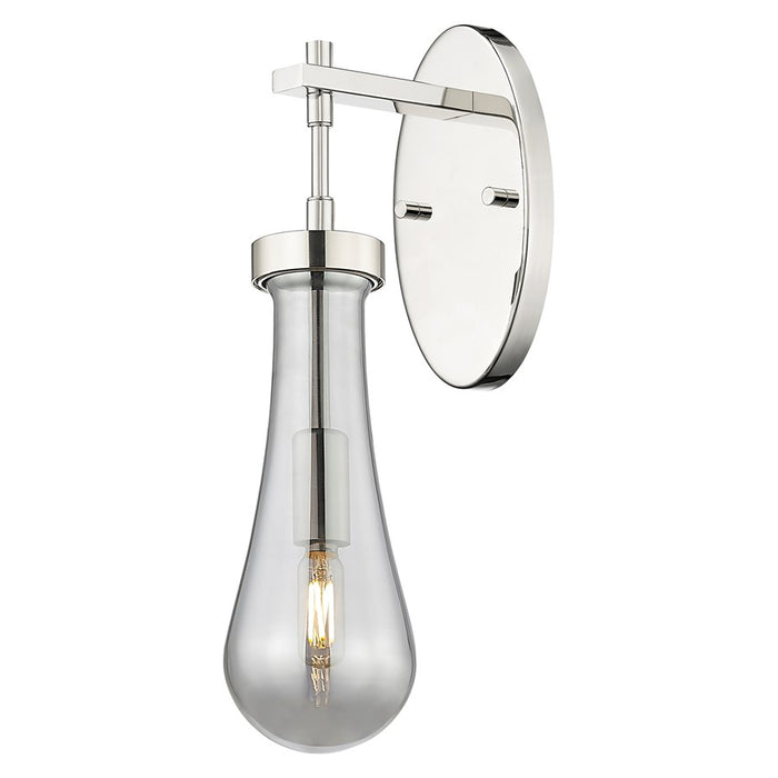 Innovations Owego 4" Wall Sconce, PN/Smoke Glass - 451-1W-PN-G451-4SM