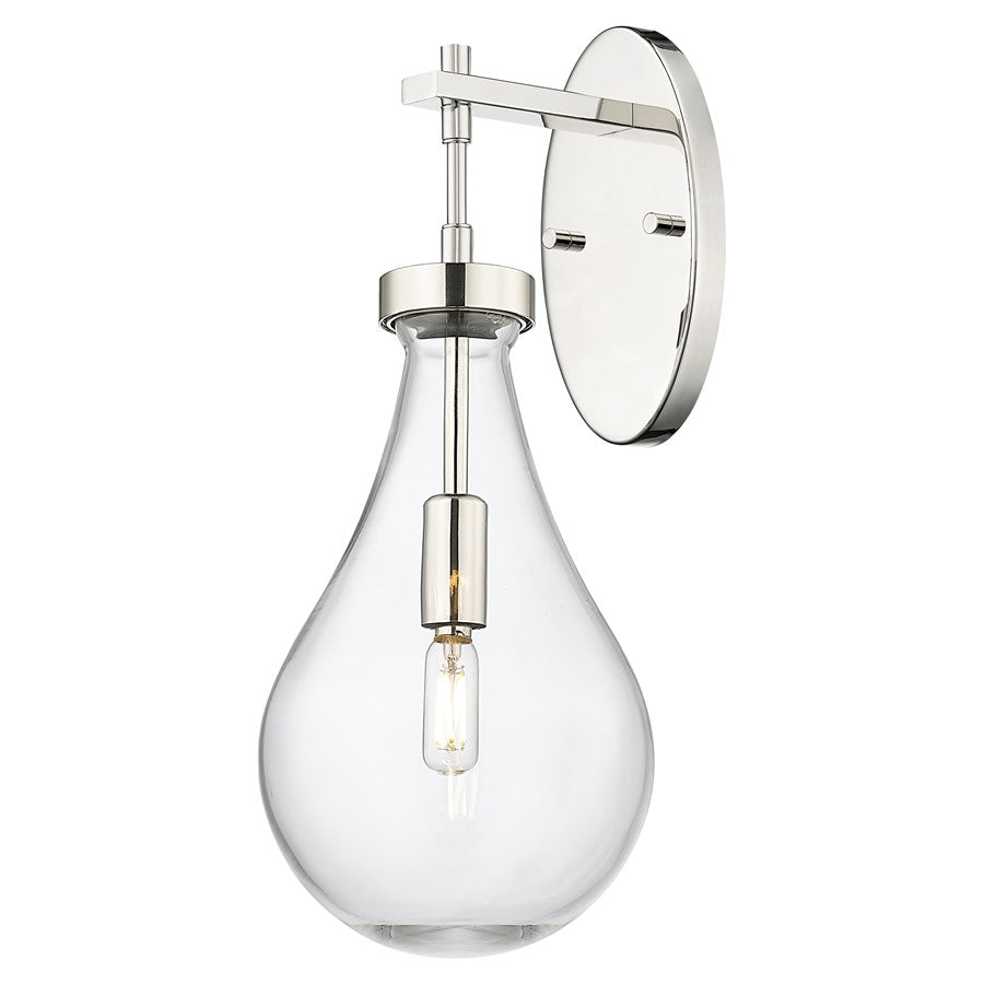 Innovations Owego 7" Wall Sconce, PN/Clear - 451-1W-PN-G451-7CL