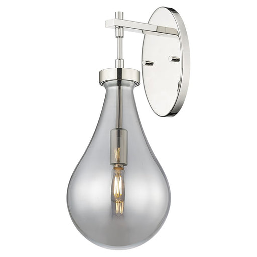Innovations Owego 7" Wall Sconce, PN/Smoke Glass - 451-1W-PN-G451-7SM