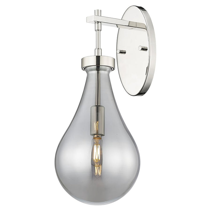 Innovations Owego 7" Wall Sconce, PN/Smoke Glass - 451-1W-PN-G451-7SM