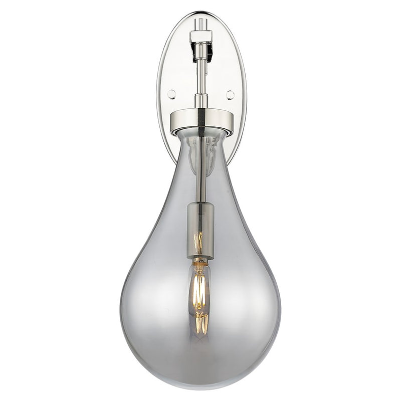 Innovations Owego 7" Wall Sconce, PN/Smoke Glass