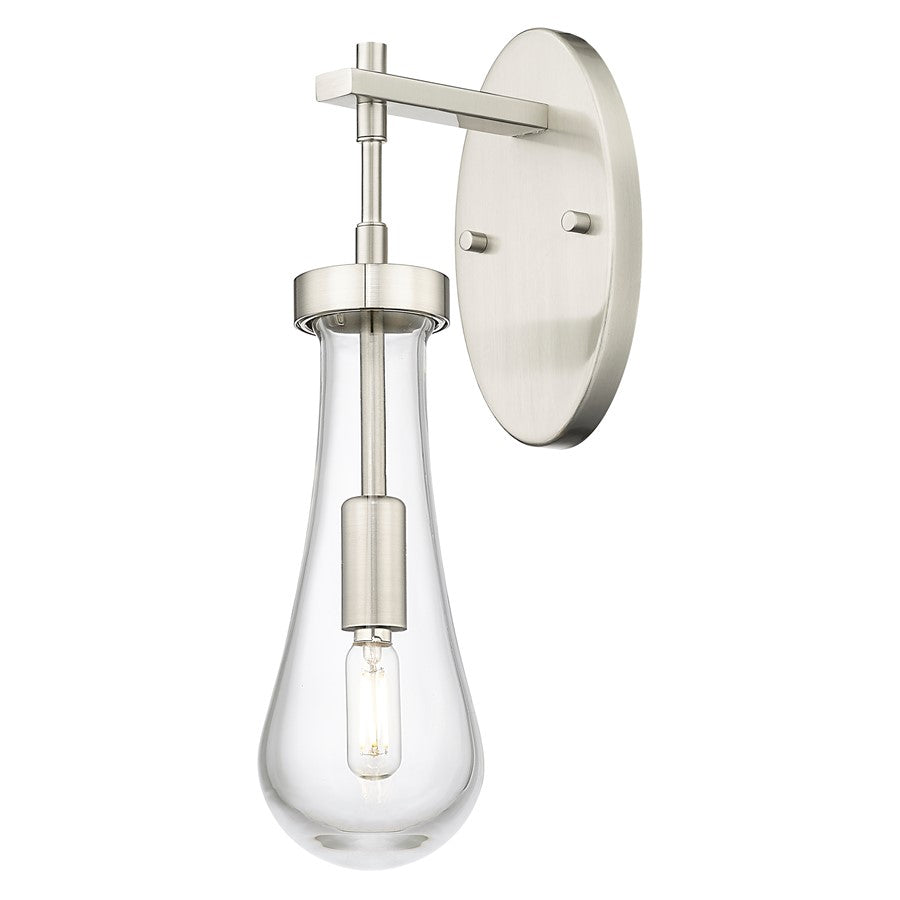Innovations Owego 4" Wall Sconce, Satin Nickel/Clear Glass - 451-1W-SN-G451-4CL