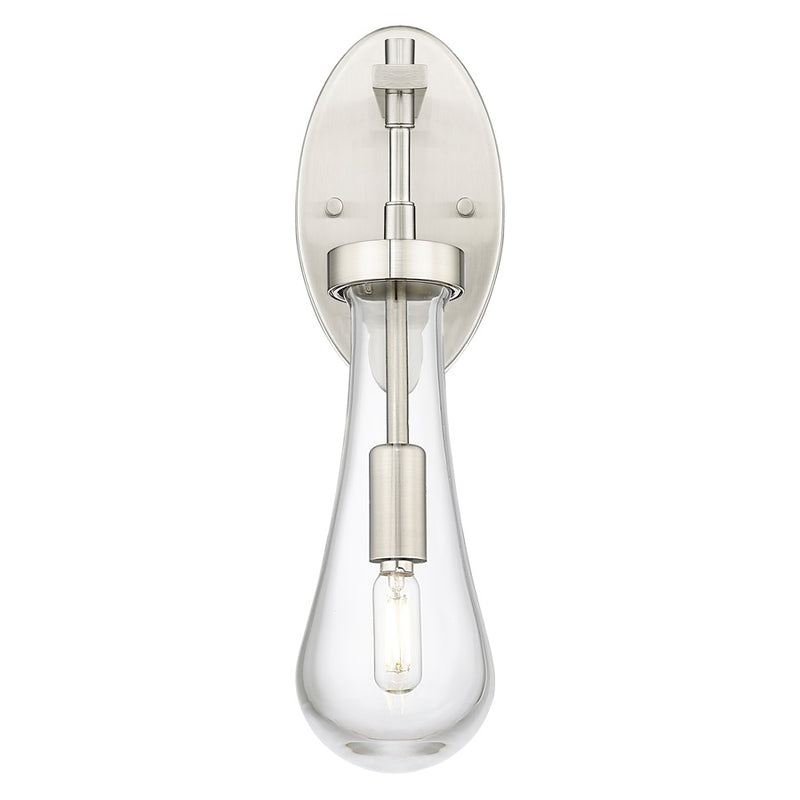 Innovations Owego 4" Wall Sconce, Satin Nickel/Clear Glass