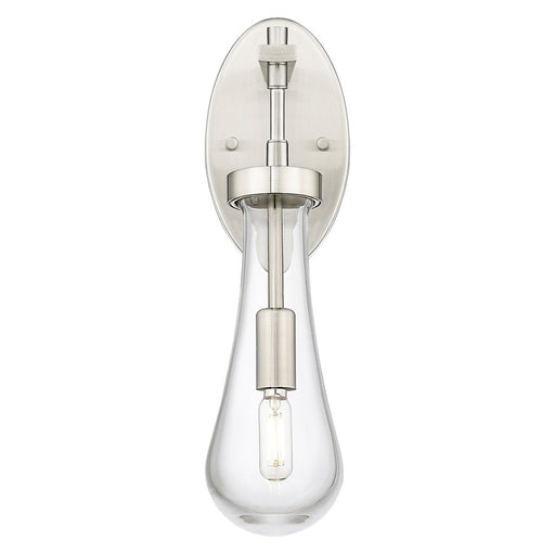 Innovations Owego 4" Wall Sconce, Satin Nickel/Clear Glass