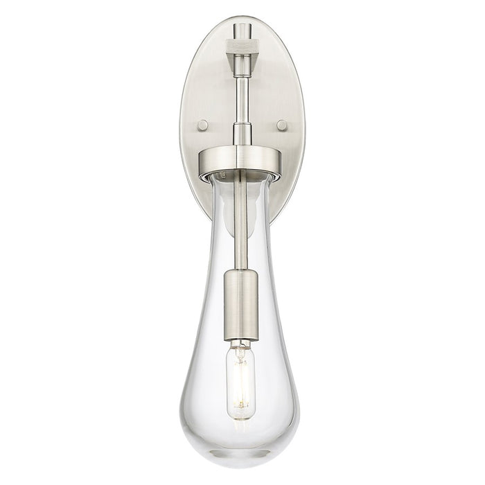 Innovations Owego 4" Wall Sconce, Satin Nickel/Clear Glass