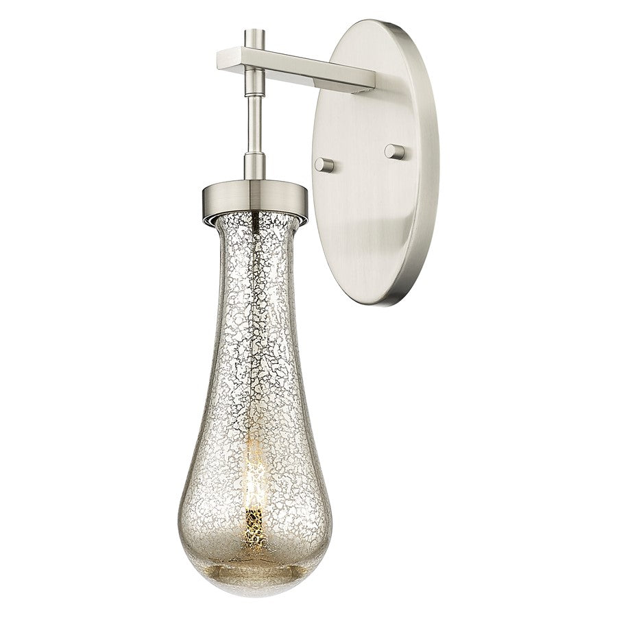 Innovations Owego 4" Wall Sconce, SN/Merc Glass - 451-1W-SN-G451-4ME