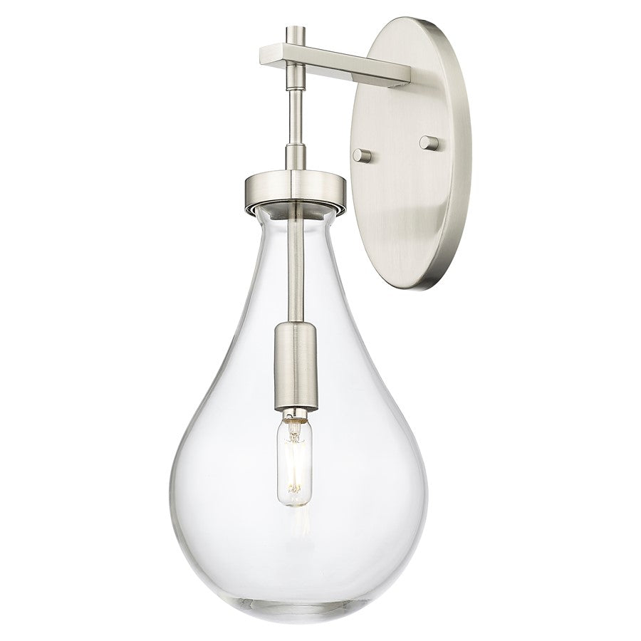 Innovations Owego 7" Wall Sconce, Satin Nickel/Clear Glass - 451-1W-SN-G451-7CL