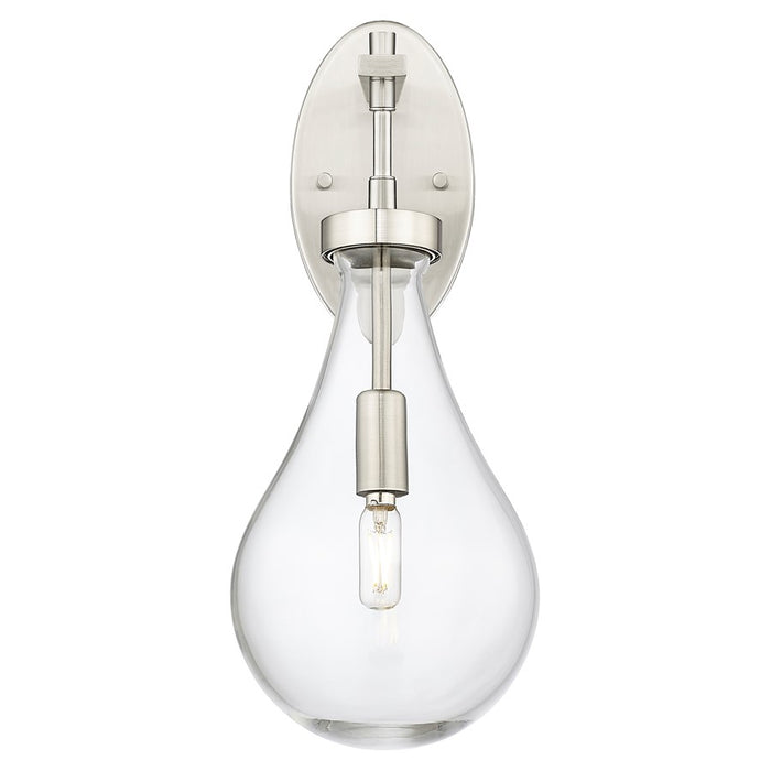 Innovations Owego 7" Wall Sconce, Satin Nickel/Clear Glass