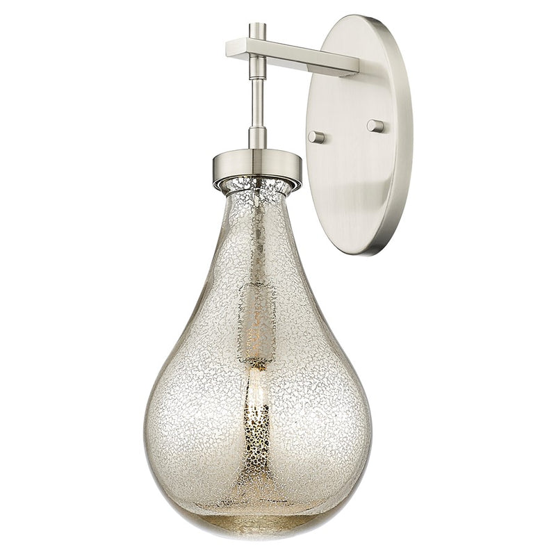 Innovations Owego 7" Wall Sconce, SN/Merc Glass - 451-1W-SN-G451-7ME