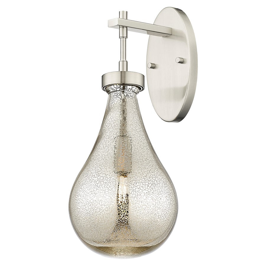Innovations Owego 7" Wall Sconce, SN/Merc Glass - 451-1W-SN-G451-7ME