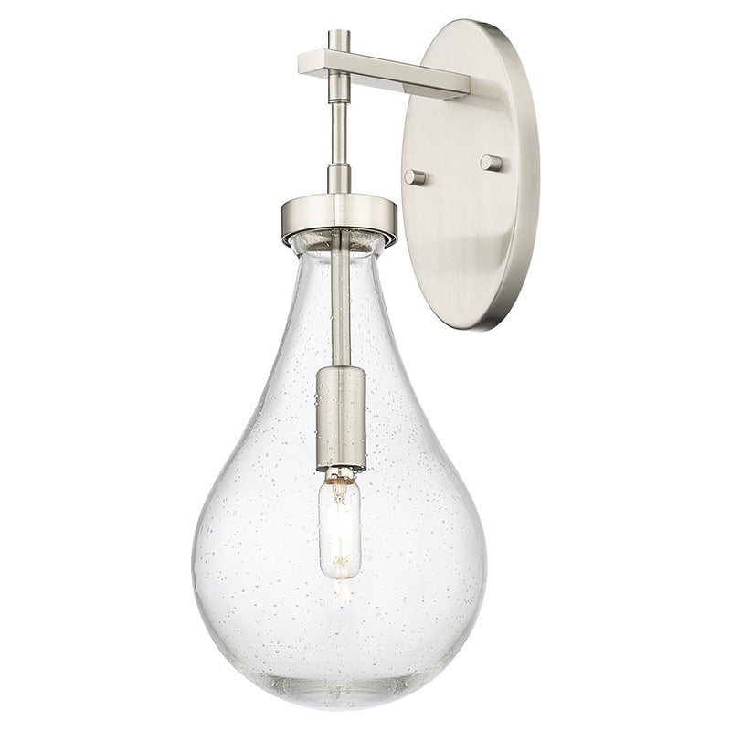 Innovations Owego 7" Wall Sconce, Satin Nickel/Seedy Glass - 451-1W-SN-G451-7SDY