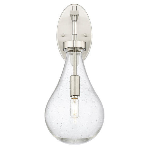 Innovations Owego 7" Wall Sconce, Satin Nickel/Seedy Glass