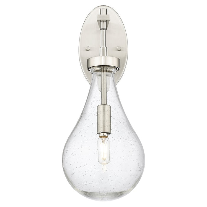 Innovations Owego 7" Wall Sconce, Satin Nickel/Seedy Glass