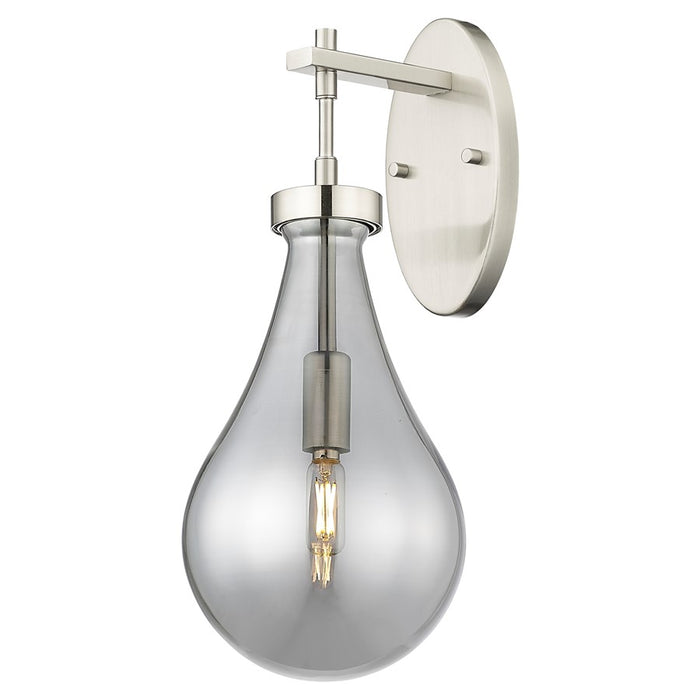 Innovations Owego 7" Wall Sconce, Satin Nickel/Smoke Glass - 451-1W-SN-G451-7SM