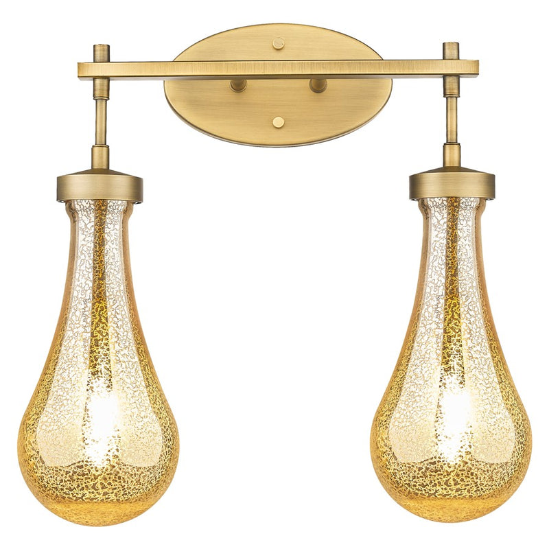 Innovations Owego 2Lt 17" Bath, Brushed Brass/Mercury Glass - 451-2W-BB-G451-5ME