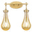 Innovations Owego 2Lt 17" Bath, Brushed Brass/Mercury Glass - 451-2W-BB-G451-5ME