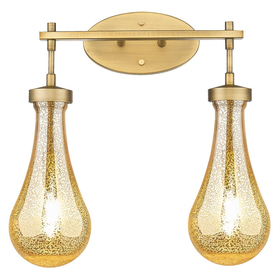 Innovations Owego 2Lt 17" Bath, Brushed Brass/Mercury Glass - 451-2W-BB-G451-5ME