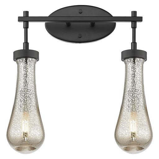 Innovations Owego 2Lt 16" Bath, Black/Mercury Glass - 451-2W-BK-G451-4ME