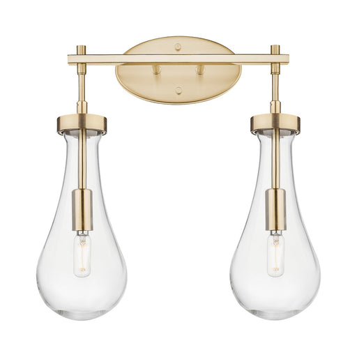 Innovations Owego 17in 2-Light Bath Vanity | Contemporary Champagne Bronze and Clear Glass | Bathroom & Powder Room | Model 451-2W-CB-G451-5CL